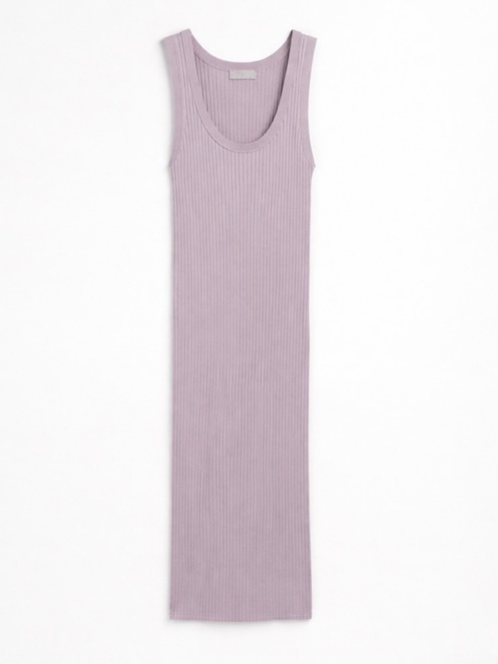 H&M Lavender Ribbed Midi Dress